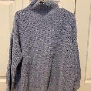 Periwinkle Slouchy American Eagle Turtleneck